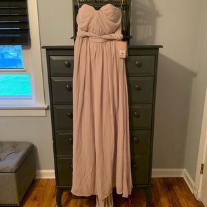 Hey Birdy Taupe Prom, Bridesmaid, or Formal Dress